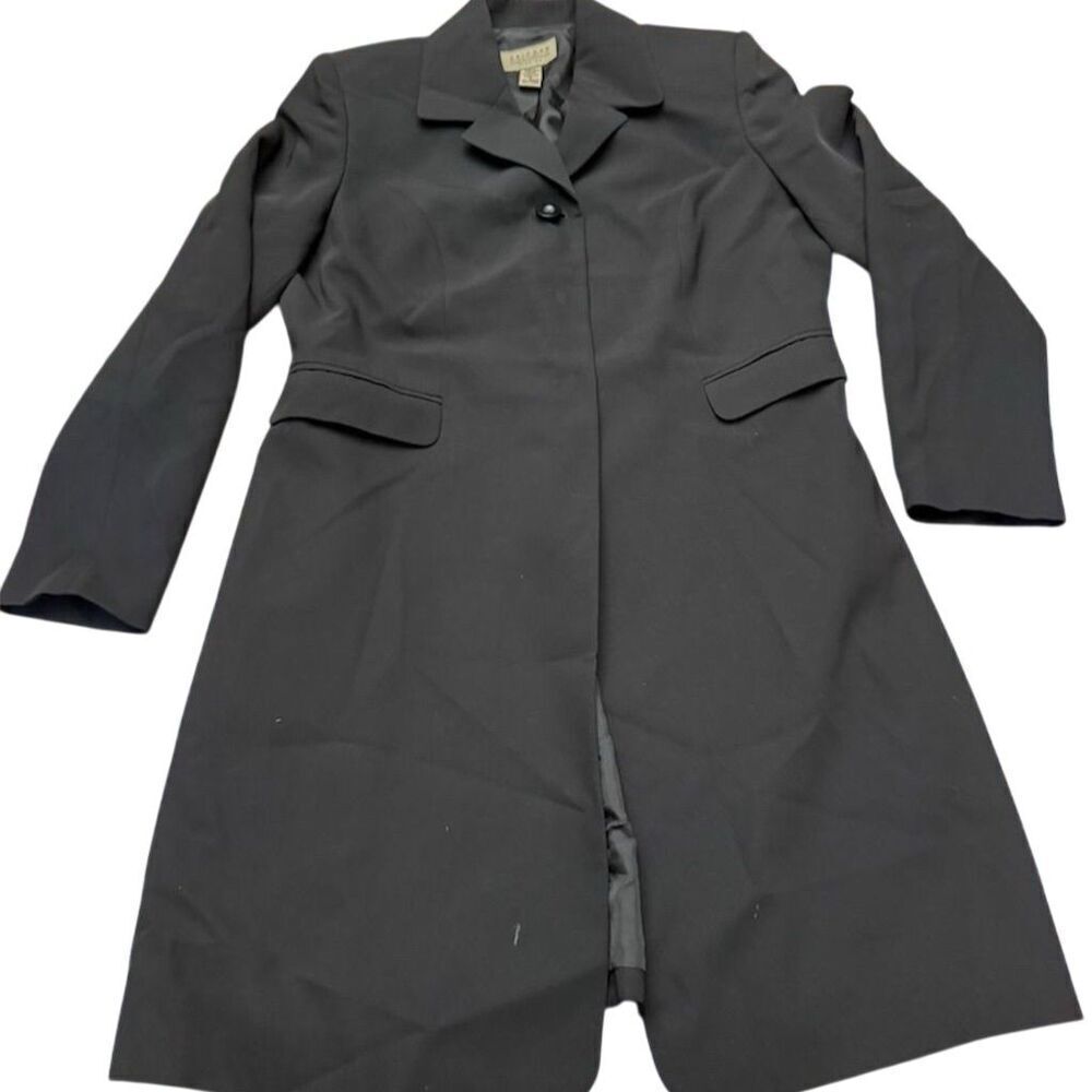 John Paul Richard Black Overcoat Women's Petite Size 8
